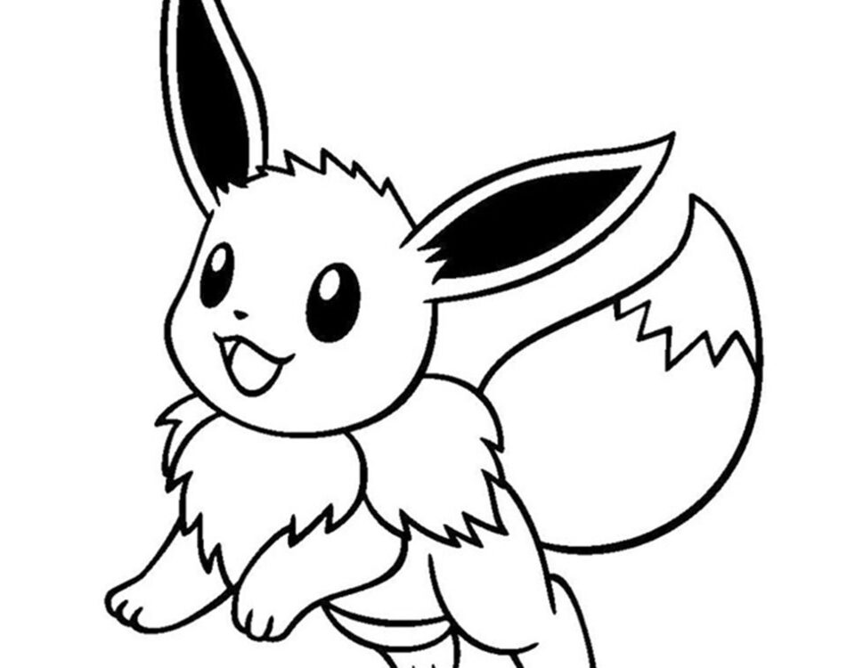 Pokemon Eevee kolorowanka