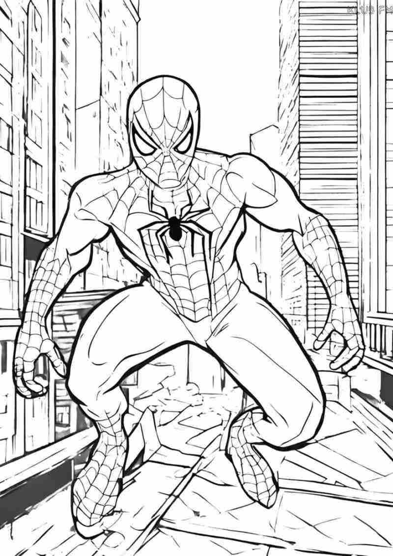 Spider-Man kolorowanka do druku