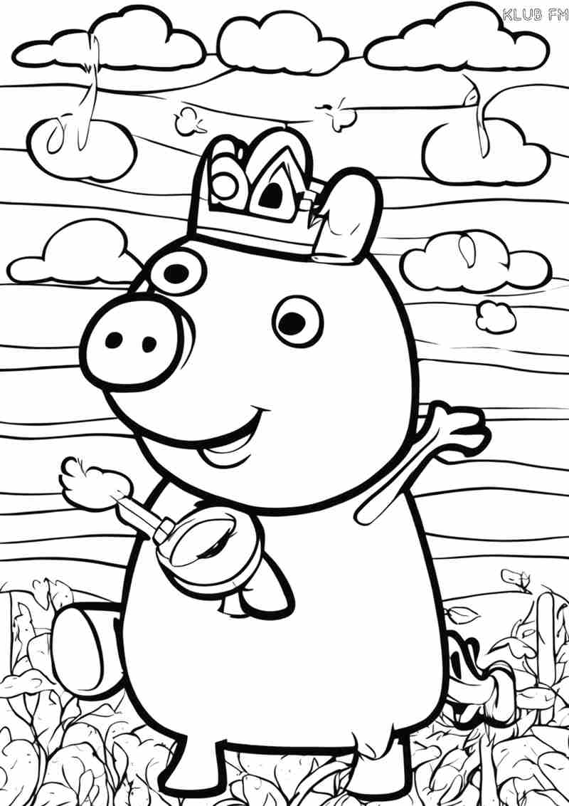 Peppa Pig zum Ausmalen