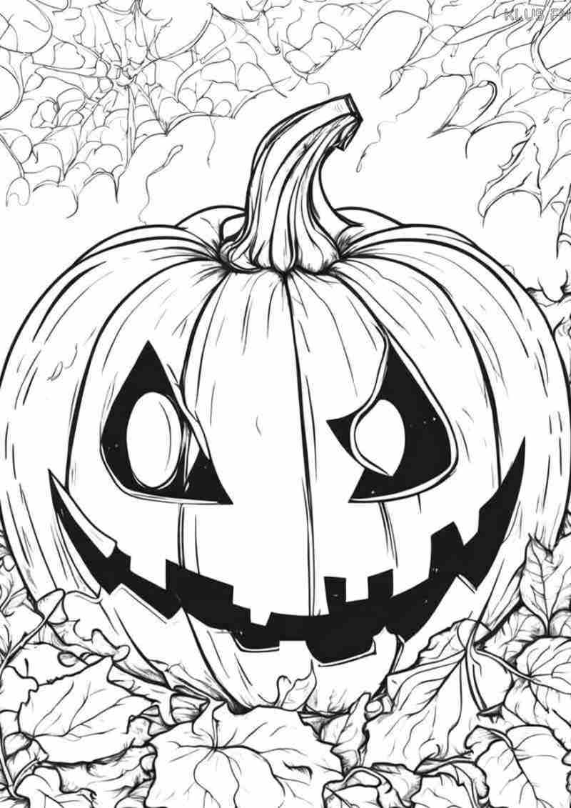 Kolorowanka Halloween do druku dla dzieci